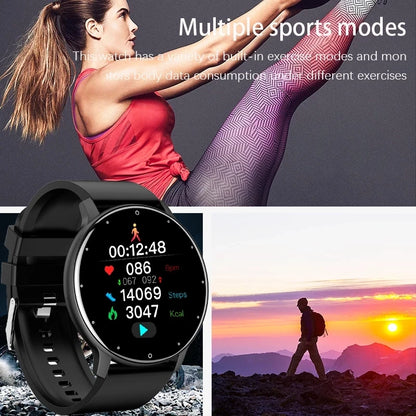 Reloj inteligente LIGE para hombre, reloj inteligente deportivo con seguimiento de actividad y pronóstico del tiempo en tiempo real para mujer, reloj inteligente para Xiaomi