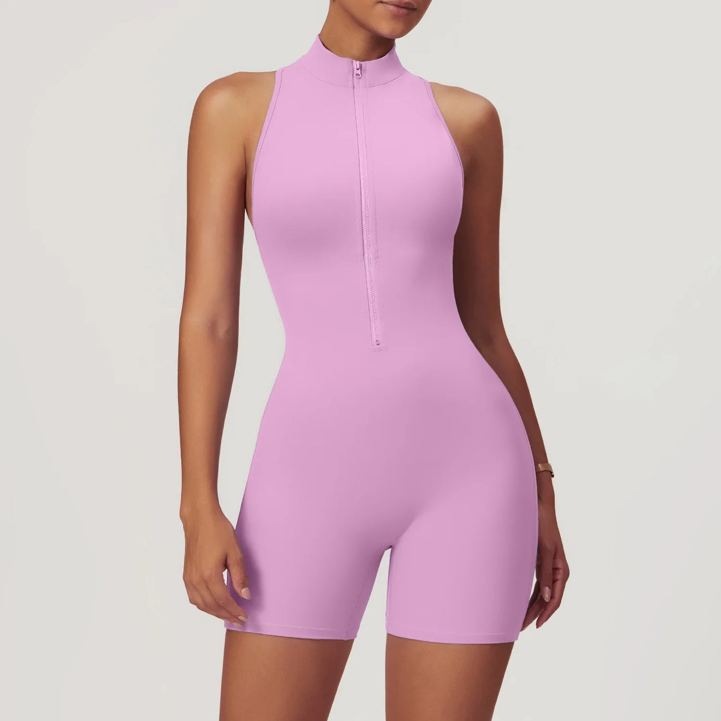 Backless Scrunch Butt Sport Jumpsuit