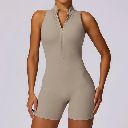 Backless Scrunch Butt Sport Jumpsuit