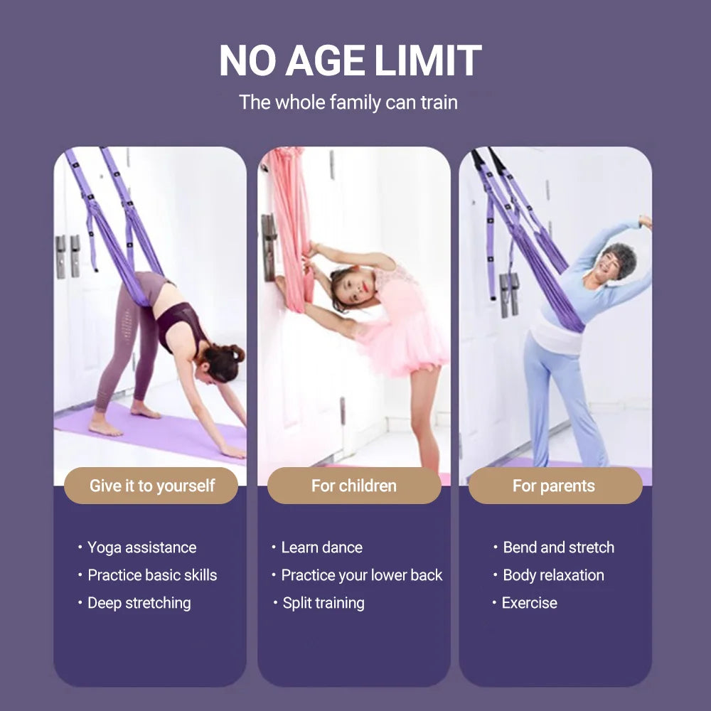 Aerial Yoga Strap Hammock for Stretching