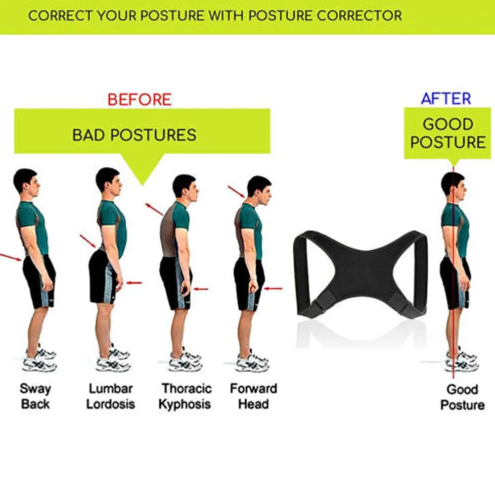 Adjustable Invisible Back Posture Corrector Brace