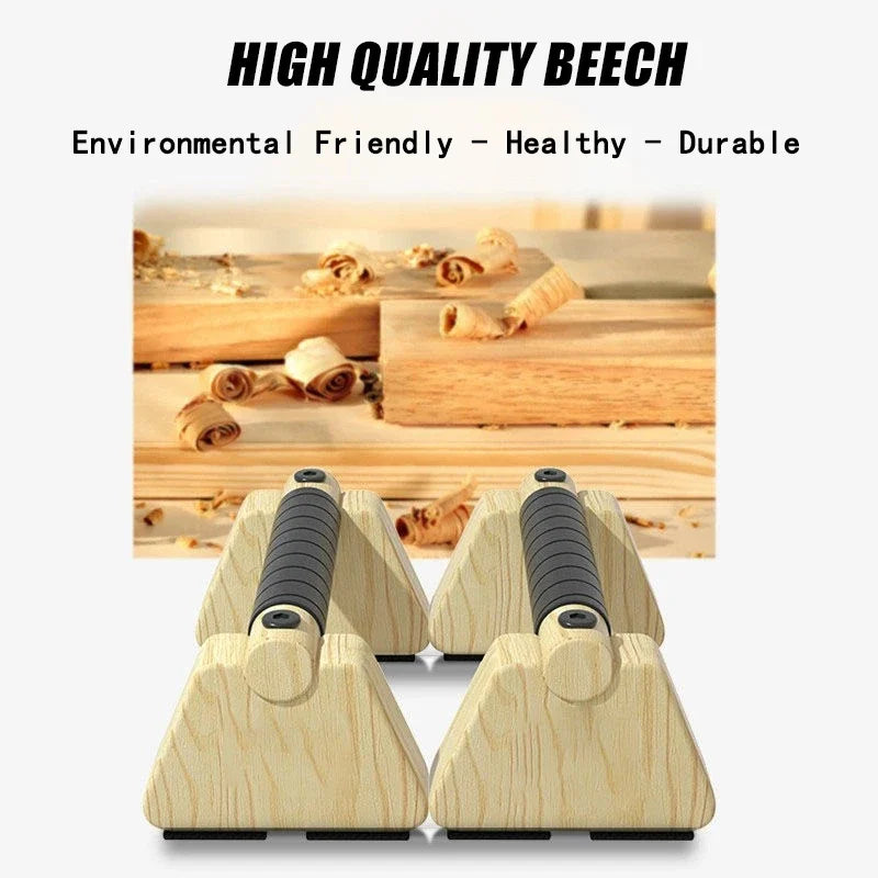 Wooden Push Up Bars Beech Wood Parallettes