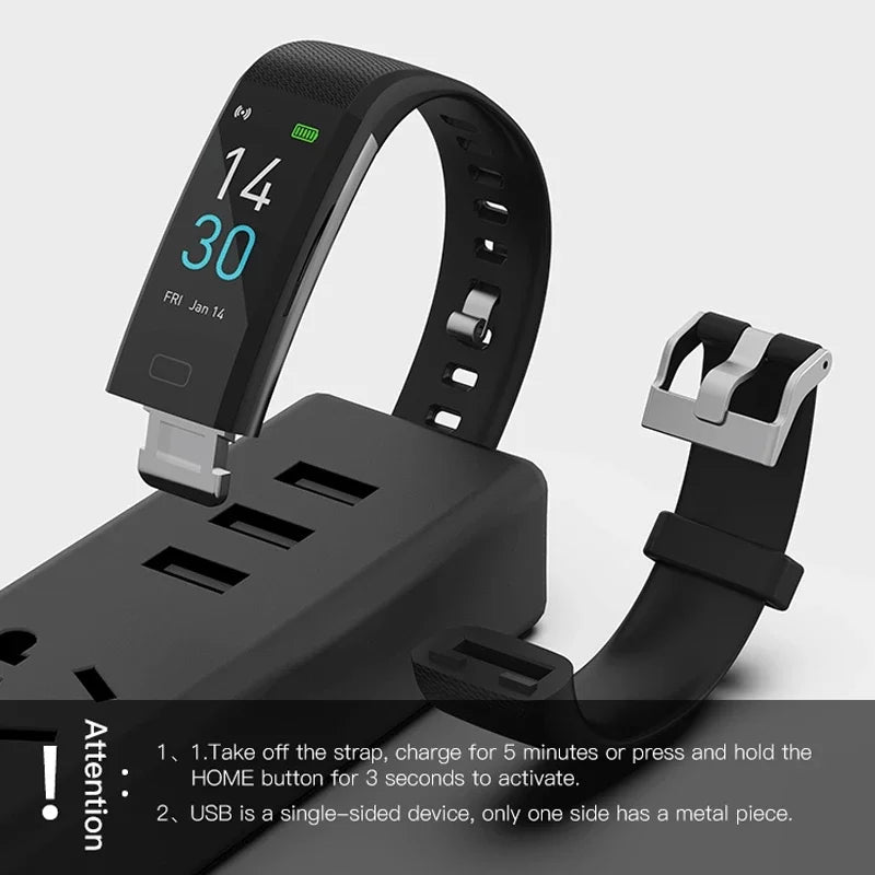 Men’s Smart Fitness Wristband Temperature Measurement