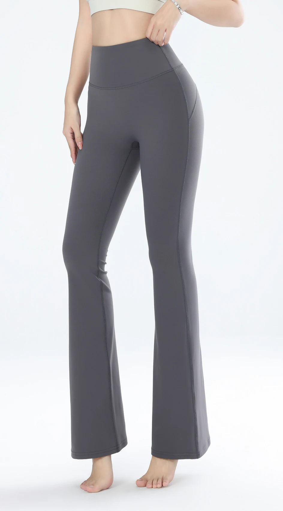 High-Waisted Yoga Bell Bottoms