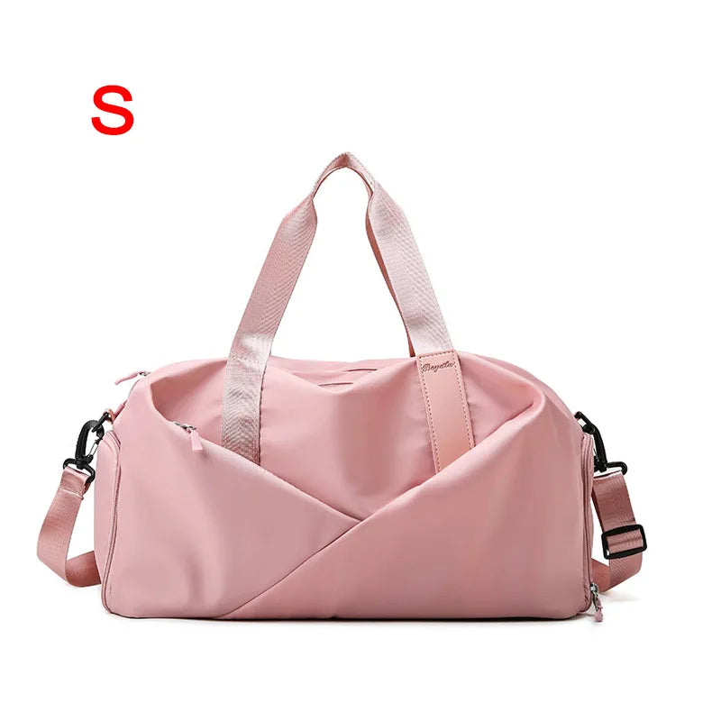 Bolso deportivo para mujer, para gimnasio, para viajes, seco y húmedo, bolso de mano, multifunción, para natación, para el hombro, para fin de semana, para fitness, para zapatos de yoga, mochila de día