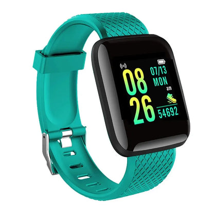 Reloj inteligente multifunción para hombres, mujeres y niños, con control de música, recordatorio de mensajes, calorías, pasos, reloj inteligente D13, despertador, 116 Plus