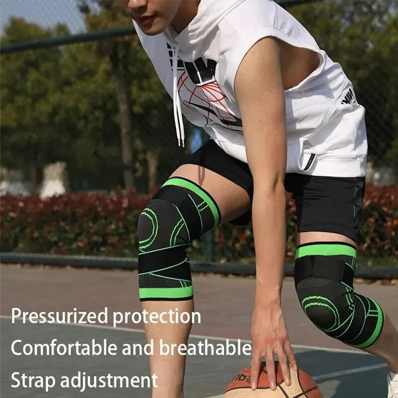 Knee Compression Sleeve with Adjustable Straps