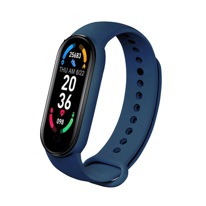 M6 Smart Watch Uomo Donna Fitness Smart Braccialetto Sportivo Fascia Cardiofrequenzimetro Pressione Sanguigna Orologi Multifunzione Impermeabili