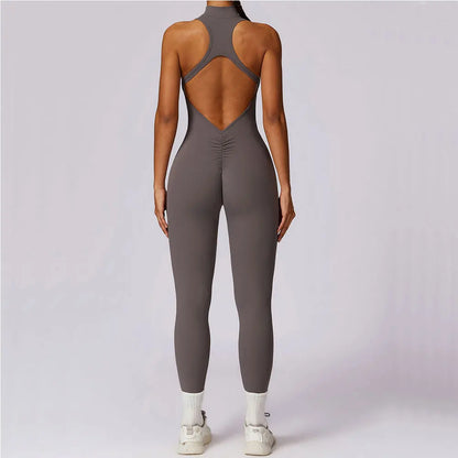 Zipper Yoga Jumpsuit