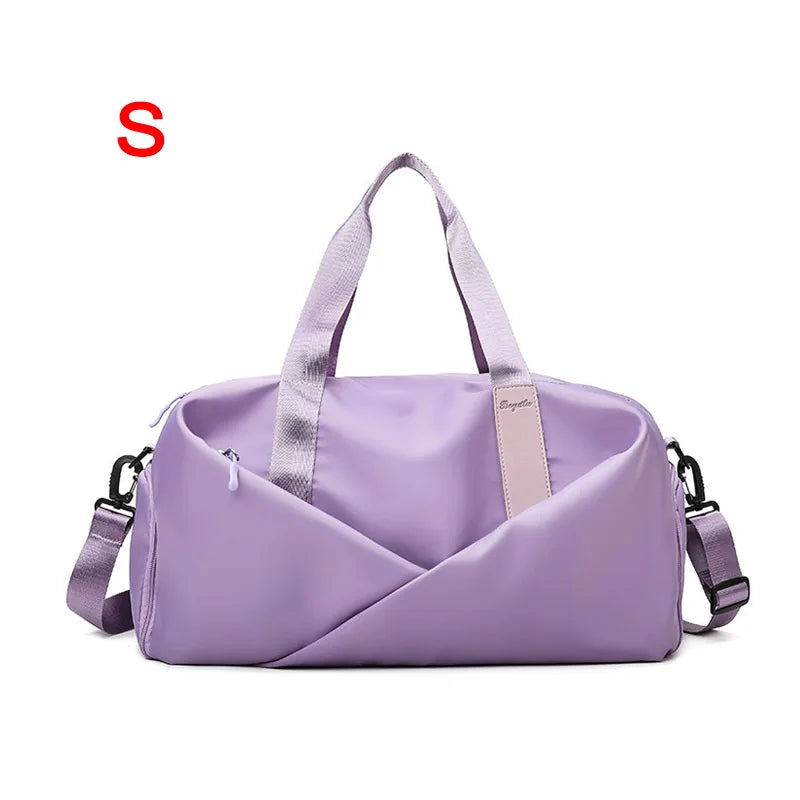 Bolso deportivo para mujer, para gimnasio, para viajes, seco y húmedo, bolso de mano, multifunción, para natación, para el hombro, para fin de semana, para fitness, para zapatos de yoga, mochila de día