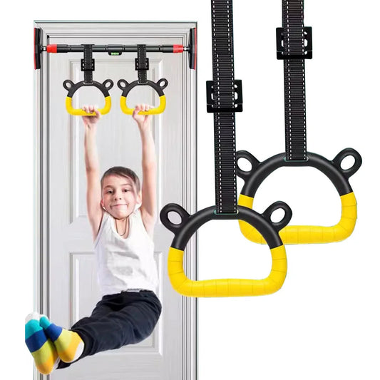 Kids Gymnastic Rings with Adjustable Straps