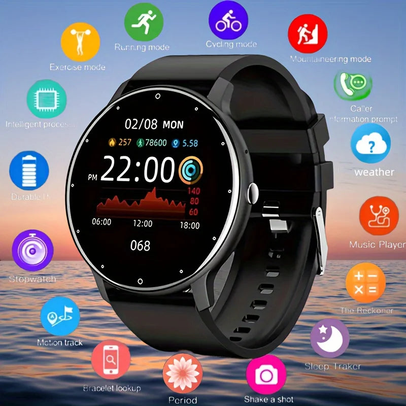 Reloj inteligente LIGE para hombre, reloj inteligente deportivo con seguimiento de actividad y pronóstico del tiempo en tiempo real para mujer, reloj inteligente para Xiaomi