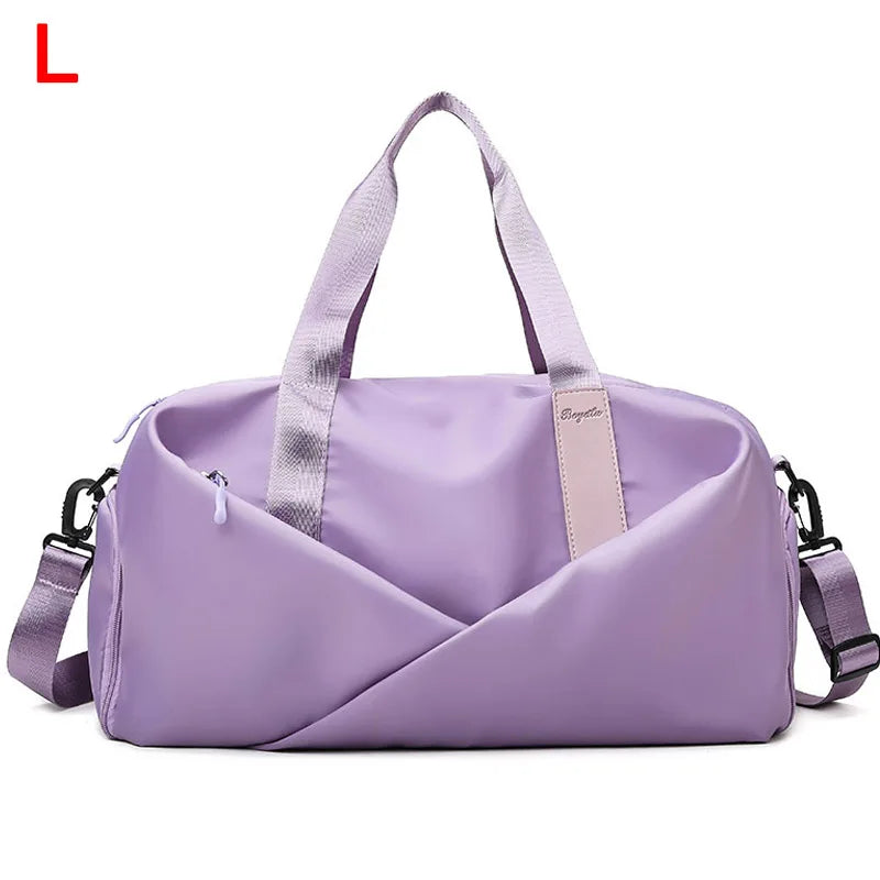 Bolso deportivo para mujer, para gimnasio, para viajes, seco y húmedo, bolso de mano, multifunción, para natación, para el hombro, para fin de semana, para fitness, para zapatos de yoga, mochila de día