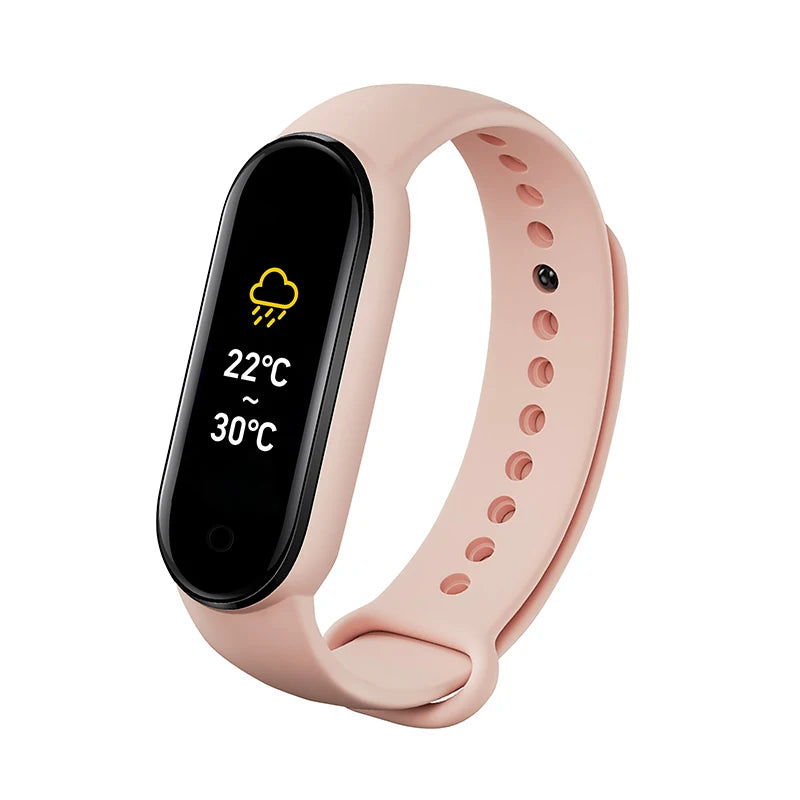 M6 Smart Watch Uomo Donna Fitness Smart Braccialetto Sportivo Fascia Cardiofrequenzimetro Pressione Sanguigna Orologi Multifunzione Impermeabili