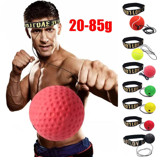 Boxe Speed ​​Ball Testa-montata PU Punch Ball MMA Sanda Training Mano Occhio Reazione Casa Sacco di sabbia Fitness Attrezzatura da boxe Vendita calda