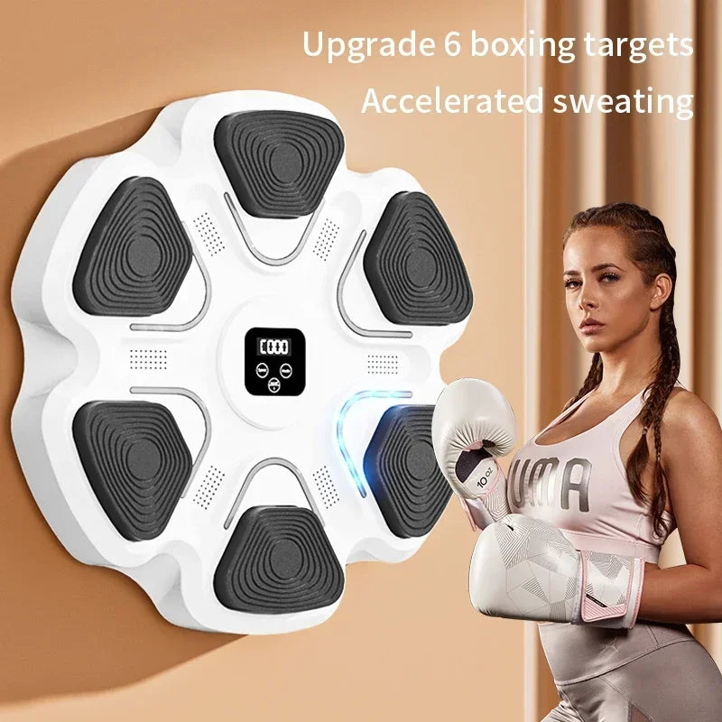 Nueva máquina de boxeo con música inteligente para adultos y niños, entrenador de boxeo deportivo, entrenamiento de respuesta para ejercicios en casa, boxeo con objetivo de pared