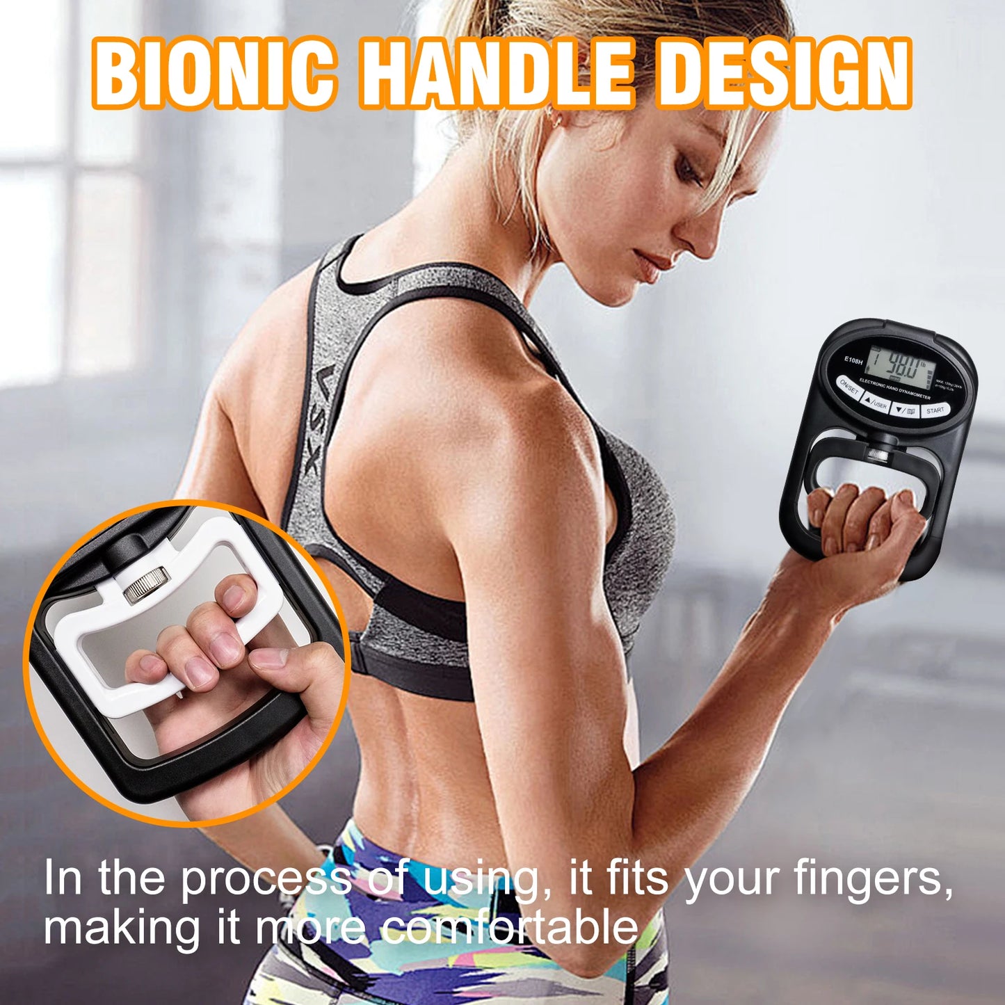 Digital Hand Dynamometer Grip Strength Tester