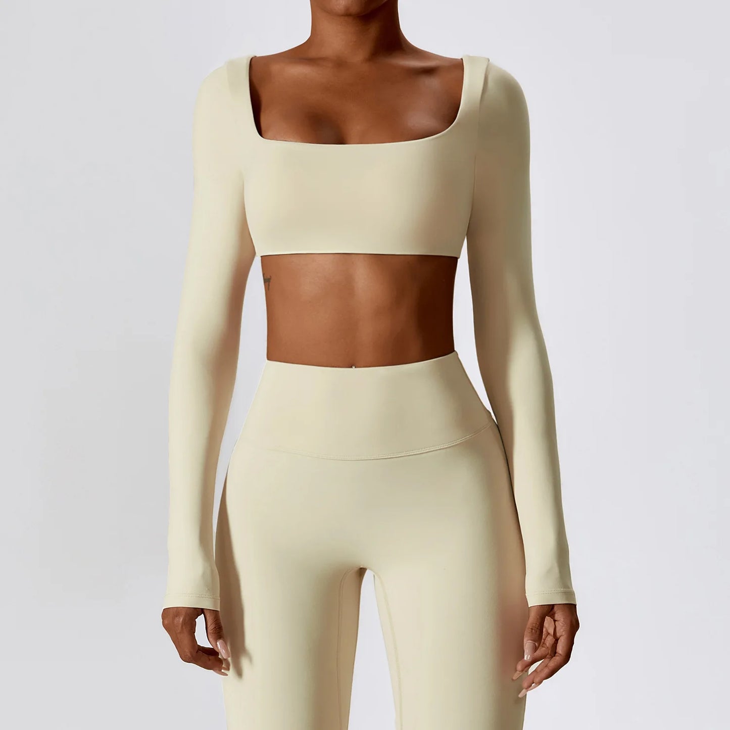 Women's Long-Sleeve Crop Top