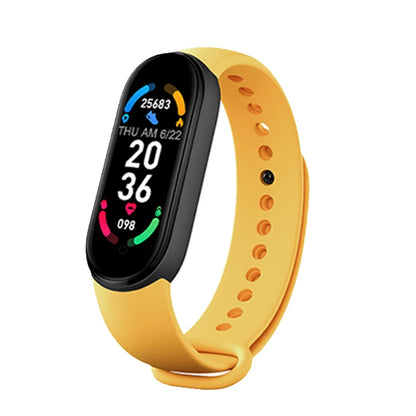 M6 Smart Watch Uomo Donna Fitness Smart Braccialetto Sportivo Fascia Cardiofrequenzimetro Pressione Sanguigna Orologi Multifunzione Impermeabili