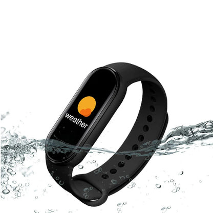 Reloj inteligente M6 para hombre y mujer, pulsera deportiva inteligente para fitness, monitor de frecuencia cardíaca y presión arterial, relojes multifunción a prueba de agua