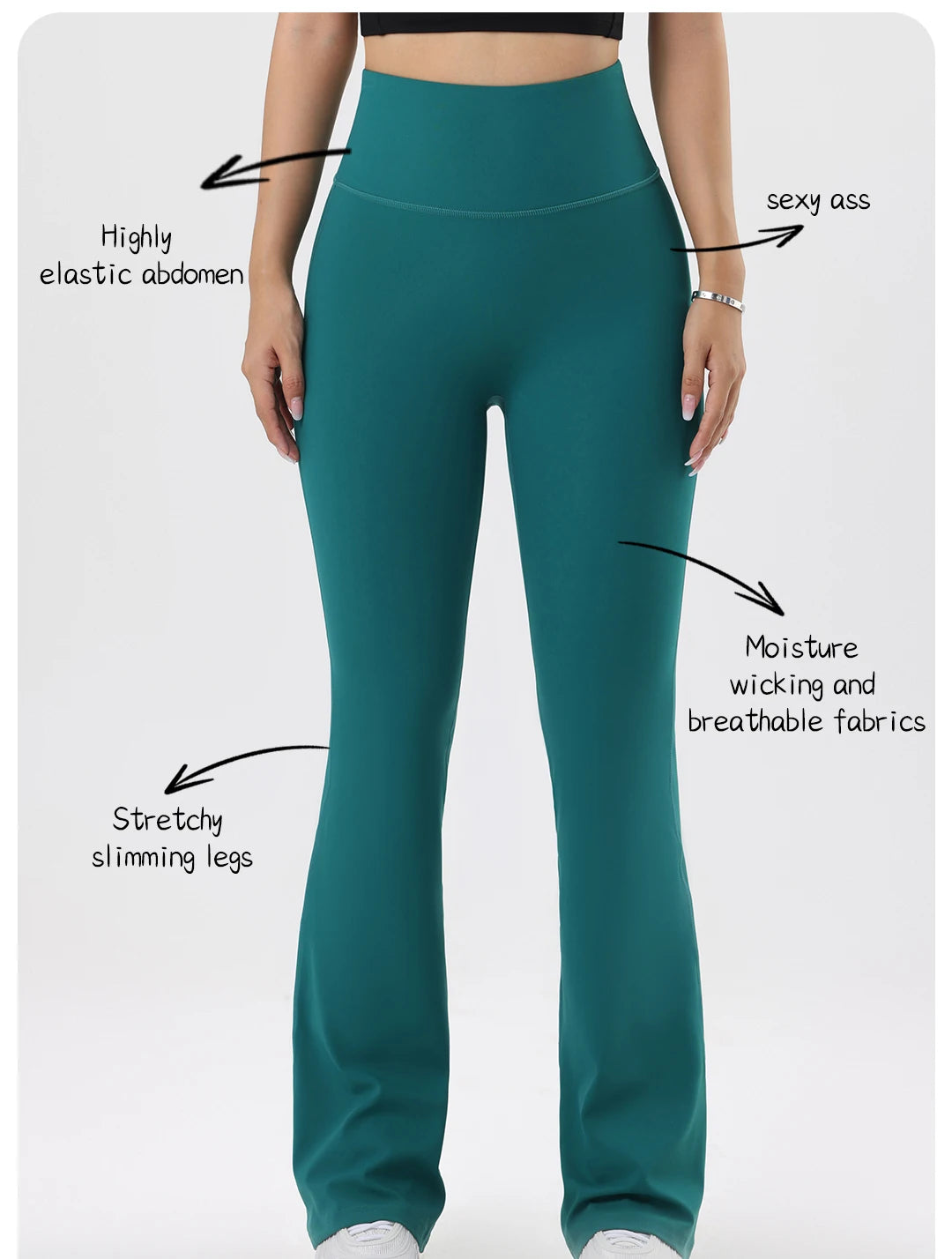 High-Waisted Yoga Bell Bottoms